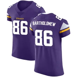 Men's Gavin Bartholomew Minnesota Vikings No.86 Elite Team Color Vapor Untouchable Jersey - Purple