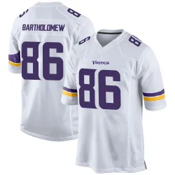 Men's Gavin Bartholomew Minnesota Vikings No.86 Game Jersey - White