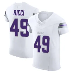 Men's Giovanni Ricci Minnesota Vikings No.49 Elite Alternate Vapor F.U.S.E. Jersey - White