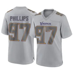 Men's Harrison Phillips Minnesota Vikings No.97 Game Atmosphere Fashion Jersey - Gray