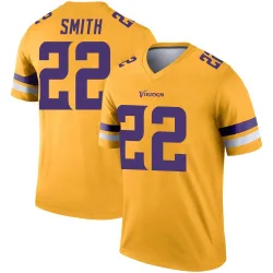 Men's Harrison Smith Minnesota Vikings No.22 Legend Inverted Jersey - Gold