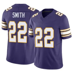 Men's Harrison Smith Minnesota Vikings No.22 Limited Classic Vapor F.U.S.E. Jersey - Purple
