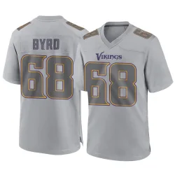 Men's Henry Byrd Minnesota Vikings No.68 Game Atmosphere Fashion Jersey - Gray
