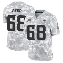 Men's Henry Byrd Minnesota Vikings No.68 Limited 2024 Salute to Service Jersey - Arctic Camo