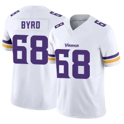 Men's Henry Byrd Minnesota Vikings No.68 Limited Vapor F.U.S.E. Jersey - White