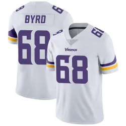 Men's Henry Byrd Minnesota Vikings No.68 Limited Vapor Untouchable Jersey - White
