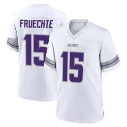Men's Isaac Fruechte Minnesota Vikings No.15 Game Alternate Jersey - White
