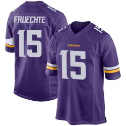 Men's Isaac Fruechte Minnesota Vikings No.15 Game Team Color Jersey - Purple