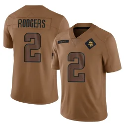 Men's Isaiah Rodgers Minnesota Vikings No.2 Limited 2023 Salute To Service Jersey - Brown