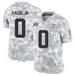 Men's Ivan Pace Jr. Minnesota Vikings No.0 Limited 2024 Salute to Service Jersey - Arctic Camo