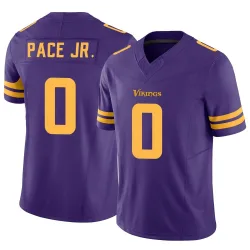 Men's Ivan Pace Jr. Minnesota Vikings No.0 Limited Alternate Vapor F.U.S.E. Jersey - Purple