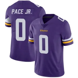 Men's Ivan Pace Jr. Minnesota Vikings No.0 Limited Team Color Vapor Untouchable Jersey - Purple