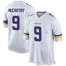 Men's J.J. McCarthy Minnesota Vikings No.9 Game Jersey - White