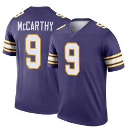 Men's J.J. McCarthy Minnesota Vikings No.9 Legend Classic Jersey - Purple