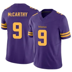 Men's J.J. McCarthy Minnesota Vikings No.9 Limited Alternate Vapor F.U.S.E. Jersey - Purple