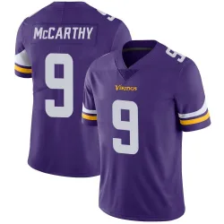 Men's J.J. McCarthy Minnesota Vikings No.9 Limited Team Color Vapor Untouchable Jersey - Purple