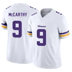 Men's J.J. McCarthy Minnesota Vikings No.9 Limited Vapor F.U.S.E. Jersey - White