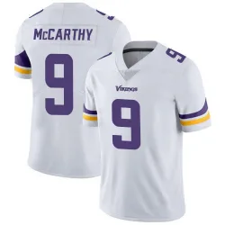 Men's J.J. McCarthy Minnesota Vikings No.9 Limited Vapor Untouchable Jersey - White