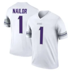 Men's Jalen Nailor Minnesota Vikings No.1 Legend Alternate Jersey - White