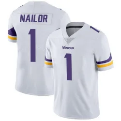 Men's Jalen Nailor Minnesota Vikings No.1 Limited Vapor Untouchable Jersey - White