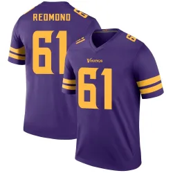 Men's Jalen Redmond Minnesota Vikings No.61 Legend Color Rush Jersey - Purple