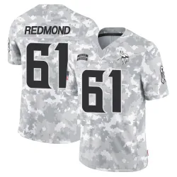 Men's Jalen Redmond Minnesota Vikings No.61 Limited 2024 Salute to Service Jersey - Arctic Camo