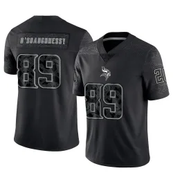 Men's James O'Shaughnessy Minnesota Vikings No.89 Limited Reflective Jersey - Black