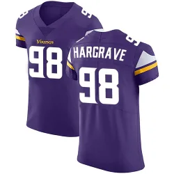 Men's Javon Hargrave Minnesota Vikings No.98 Elite Team Color Vapor Untouchable Jersey - Purple