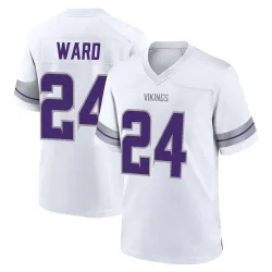 Men's Jay Ward Minnesota Vikings No.24 Game Alternate Jersey - White