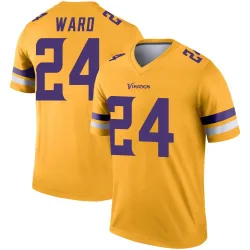 Men's Jay Ward Minnesota Vikings No.24 Legend Inverted Jersey - Gold