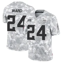 Men's Jay Ward Minnesota Vikings No.24 Limited 2024 Salute to Service Jersey - Arctic Camo