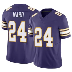 Men's Jay Ward Minnesota Vikings No.24 Limited Classic Vapor F.U.S.E. Jersey - Purple