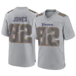 Men's Jeshaun Jones Minnesota Vikings No.82 Game Atmosphere Fashion Jersey - Gray