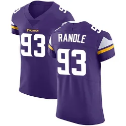 Men's John Randle Minnesota Vikings No.93 Elite Team Color Vapor Untouchable Jersey - Purple