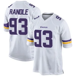 Men's John Randle Minnesota Vikings No.93 Game Jersey - White