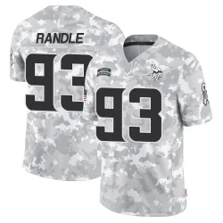 Men's John Randle Minnesota Vikings No.93 Limited 2024 Salute to Service Jersey - Arctic Camo