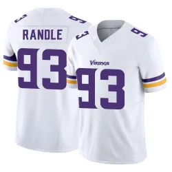 Men's John Randle Minnesota Vikings No.93 Limited Vapor F.U.S.E. Jersey - White