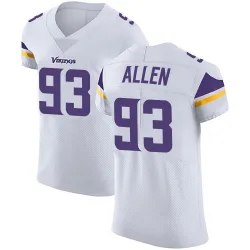 Men's Jonathan Allen Minnesota Vikings No.93 Elite Vapor Untouchable Jersey - White