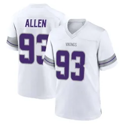 Men's Jonathan Allen Minnesota Vikings No.93 Game Alternate Jersey - White