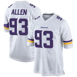 Men's Jonathan Allen Minnesota Vikings No.93 Game Jersey - White