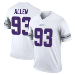 Men's Jonathan Allen Minnesota Vikings No.93 Legend Alternate Jersey - White