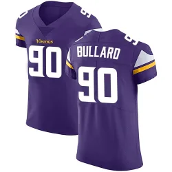 Men's Jonathan Bullard Minnesota Vikings No.90 Elite Team Color Vapor Untouchable Jersey - Purple