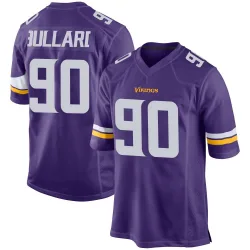 Men's Jonathan Bullard Minnesota Vikings No.90 Game Team Color Jersey - Purple