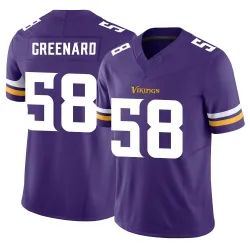 Men's Jonathan Greenard Minnesota Vikings No.58 Limited Vapor F.U.S.E. Jersey - Purple