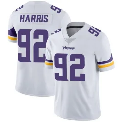 Men's Jonathan Harris Minnesota Vikings No.92 Limited Vapor Untouchable Jersey - White