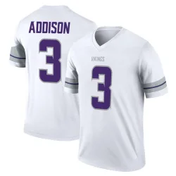 Men's Jordan Addison Minnesota Vikings No.3 Legend Alternate Jersey - White