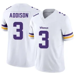 Men's Jordan Addison Minnesota Vikings No.3 Limited Vapor F.U.S.E. Jersey - White