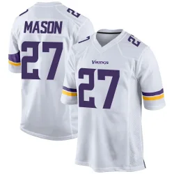 Men's Jordan Mason Minnesota Vikings No.27 Game Jersey - White