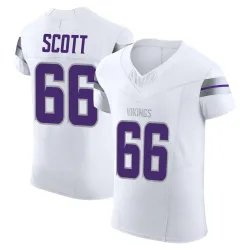 Men's Jordon Scott Minnesota Vikings No.66 Elite Alternate Vapor F.U.S.E. Jersey - White