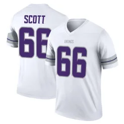 Men's Jordon Scott Minnesota Vikings No.66 Legend Alternate Jersey - White